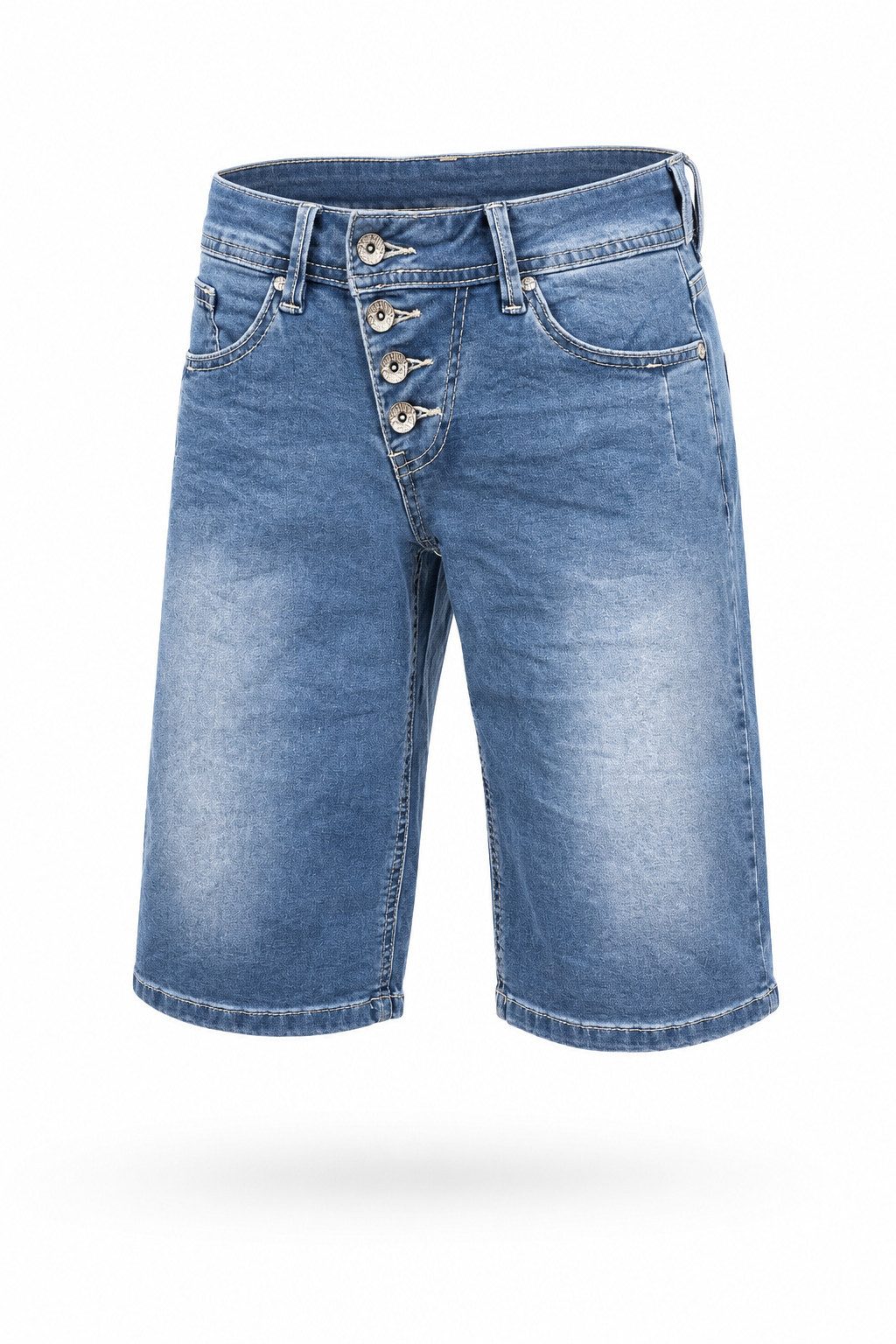 Shorts Malibu-Short cozy - Jeansbermuda mit geradem Bein - Jeans-Shorts