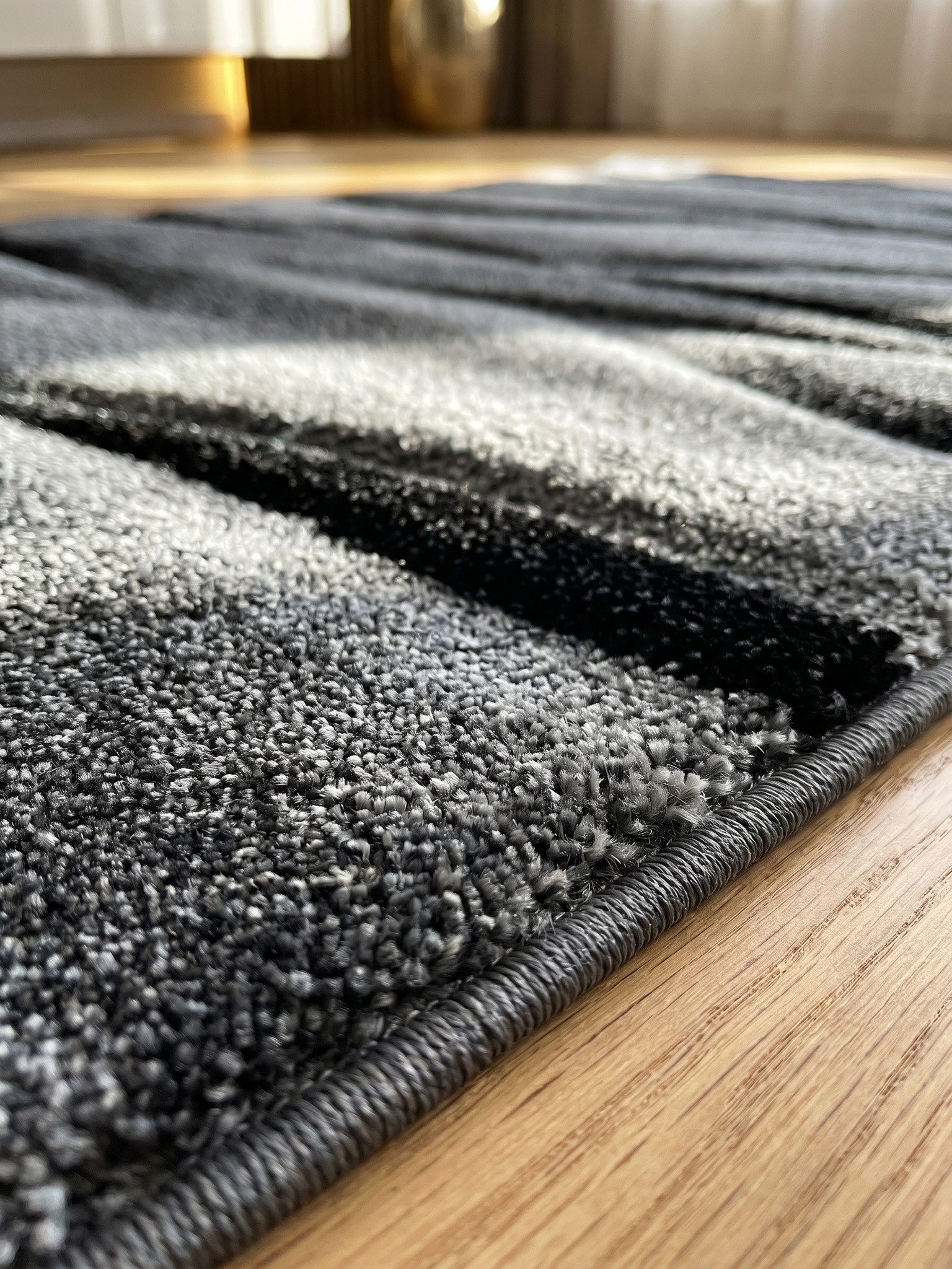KADIMA DESIGN Teppich SOLDA Wohnzimmer Schlafzimmer Waschbar Wohnzimmerteppich Meliert, Läufer, Höhe: 13 mm, 80x150 cm, Esszimmer Strapazierfähig Fußbodenheizun – Bild 5 von 5