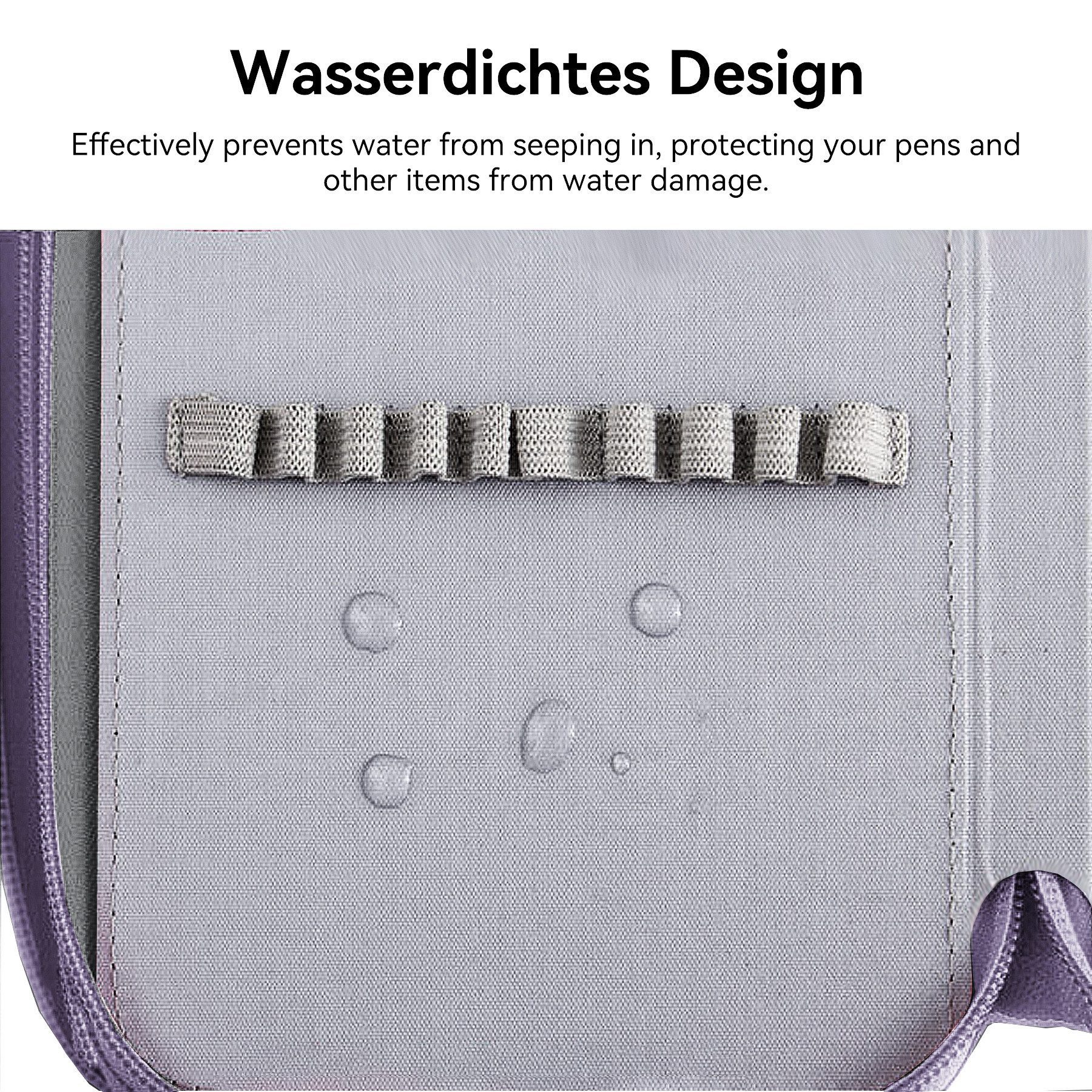 Mutig Federmäppchen Großes Federmäppchen mit 72 Slots, Bleistift-Organizer mit 4 Fächern, (Büromaterial für Teenager–ideal für Reisen Arbeit Malerei und Schule, Stoff-Stifttasche Bleistiftbeutel, Skizzen- und Zeichenbürstenhalter), Federmappe aus Oxford-Stoff, tragbar, langlebig und wasserdicht