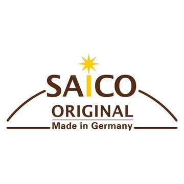 SAICO Original Adventskerze Pyramidenkerzen groß als 18er Pack, 3 Farben, naturfarben