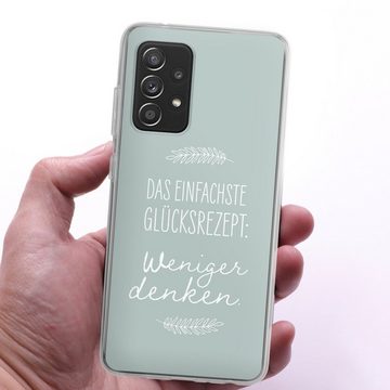 DeinDesign Handyhülle Das einfachste Glücksrezept, Samsung Galaxy A52s 5G Silikon Hülle Bumper Case Handy Schutzhülle