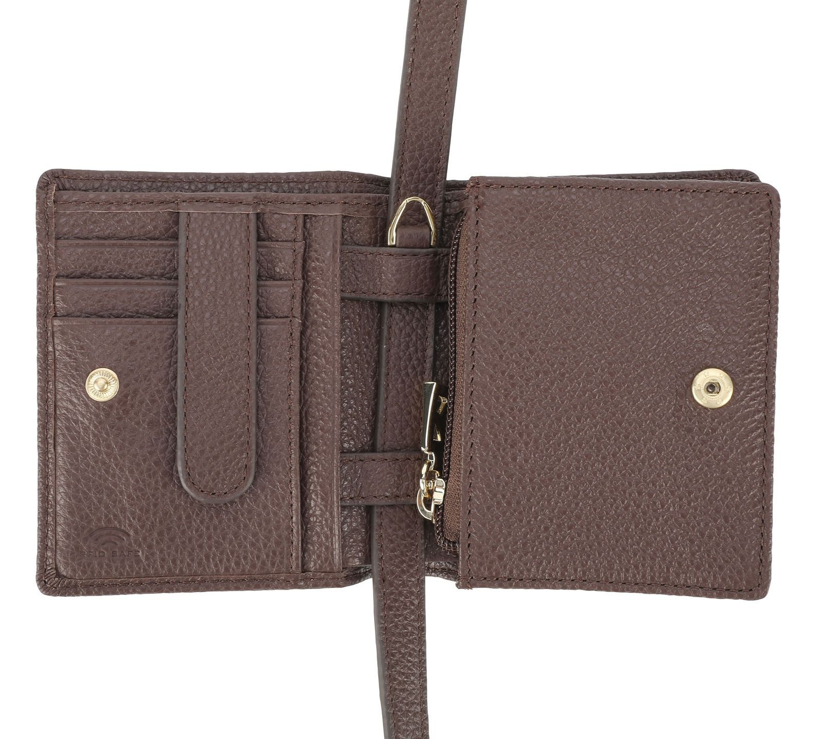 BOGNER Geldbörse Delila Wallet, aus echtem Rindsleder mit RFID-Blocker Schutz