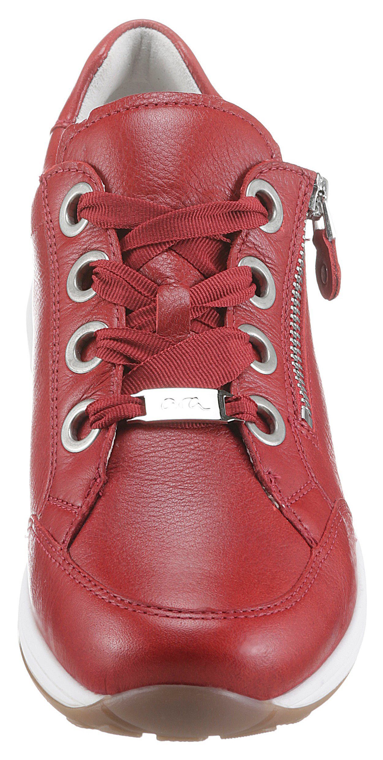 Ara OSAKA Sneaker in rot Schuhweite G bequemer