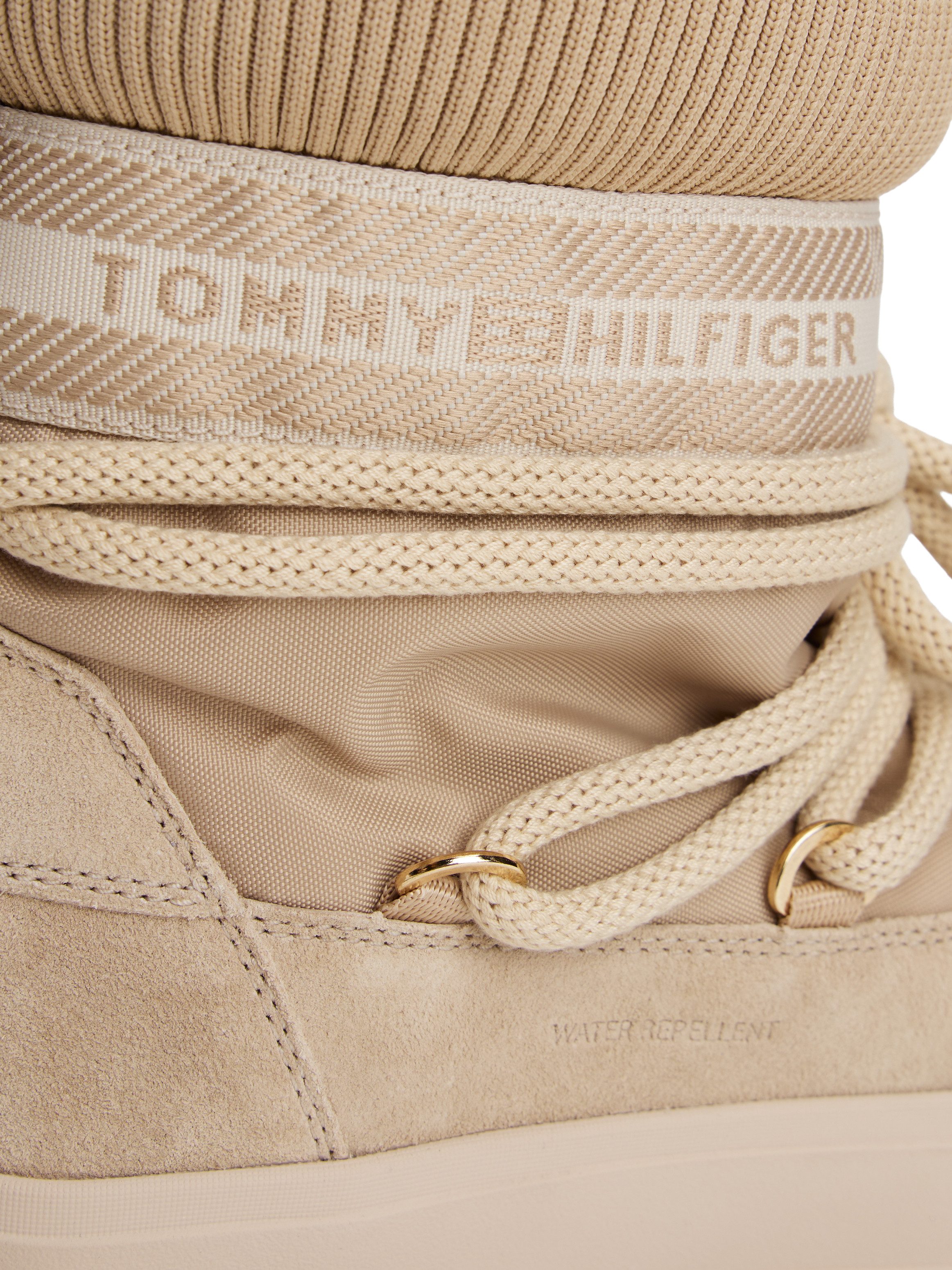 Tommy Hilfiger TOMMYTECH LOGOTAPE SNOWBOOT WARM Schnürboots, Plateau, Schnü günstig online kaufen