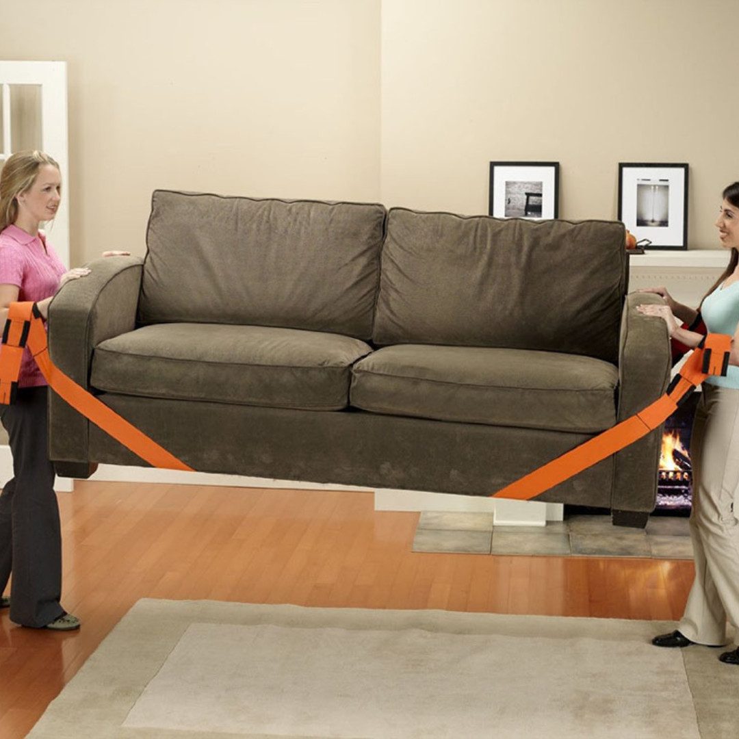 RACEL Möbelrolle Möbeltragegurte 2er Set Tragehilfe Umzugsgurte verstellbar 270 cm, (2-St., 2er Set), Rückenschonend, stark