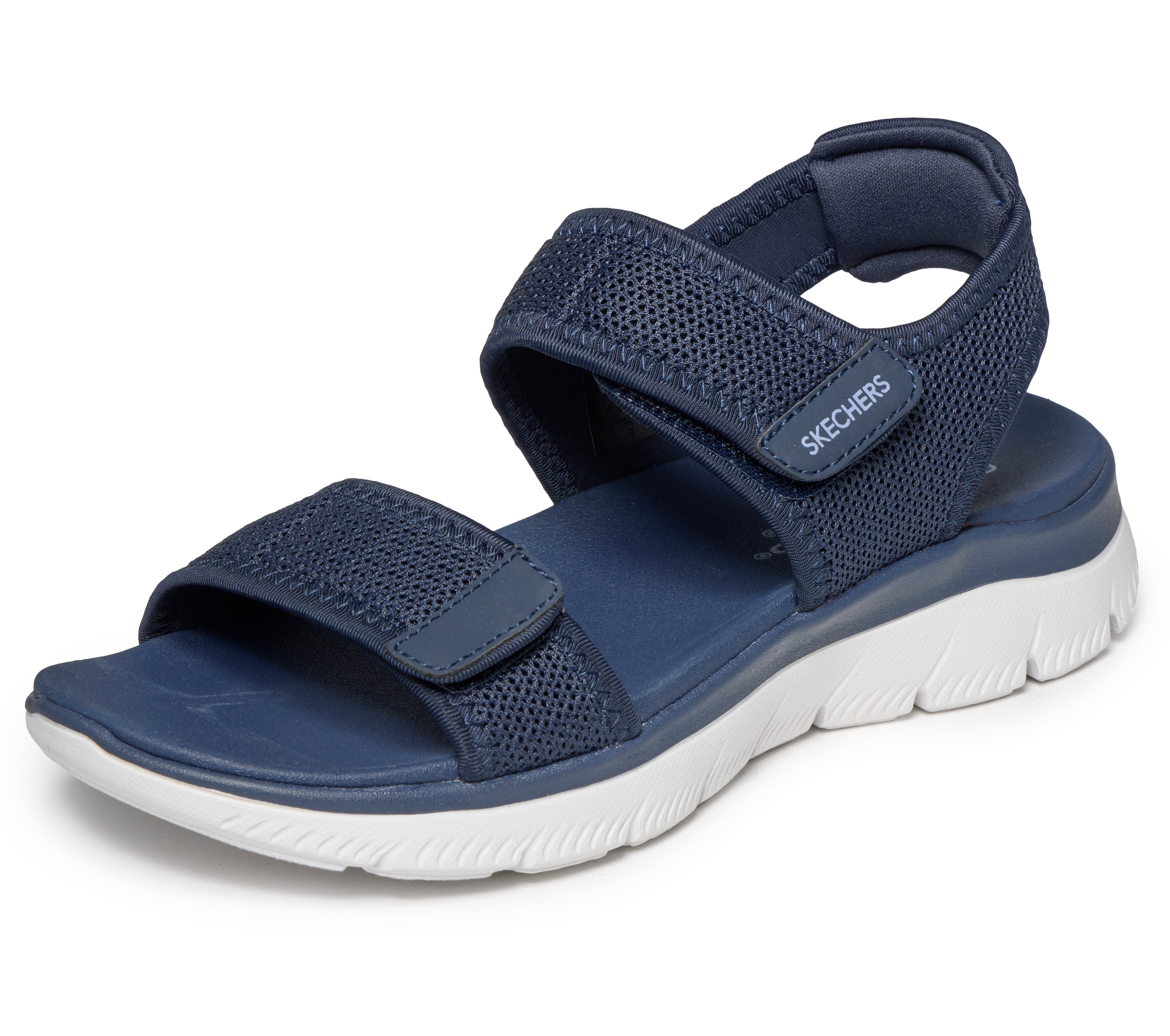 Skechers SUMMITS SANDAL-CUTE MARK Sandale Klettschuh, Freizeitsandale mit softer Fersenpolsterung