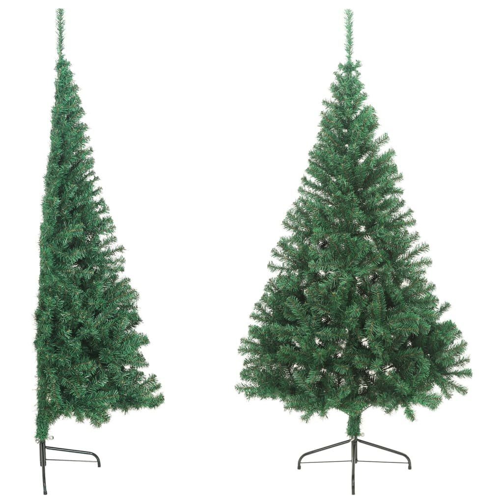 furnicato Künstlicher Weihnachtsbaum Grün Ständer Halb-Weihnachtsbaum mit cm Künstlicher 180 PVC