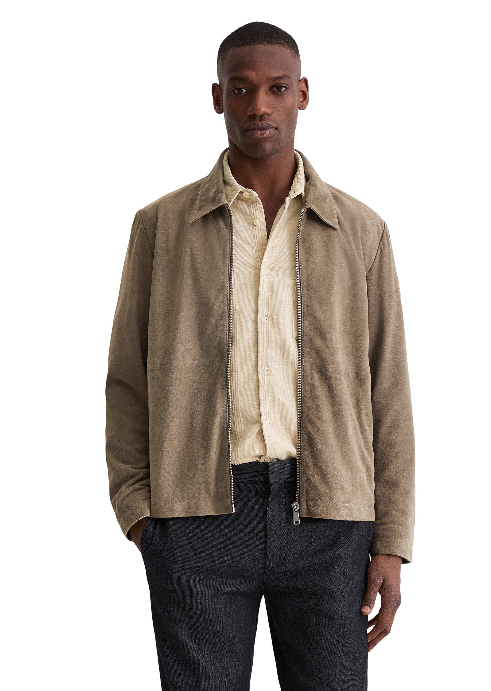 Marc O'Polo Lederjacke aus weichem Velours-Ziegenleder günstig online kaufen