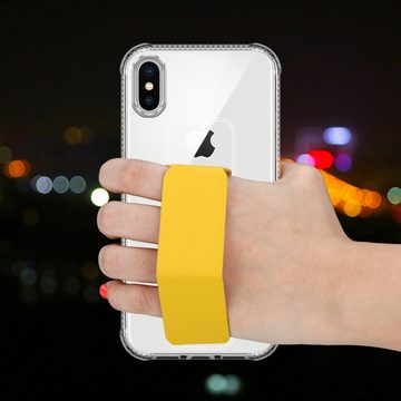 Cadorabo Handyhülle Apple iPhone XS MAX Apple iPhone XS MAX, Schutzhülle - TPU Silikon Hülle - mit Halterung - Standfunktion