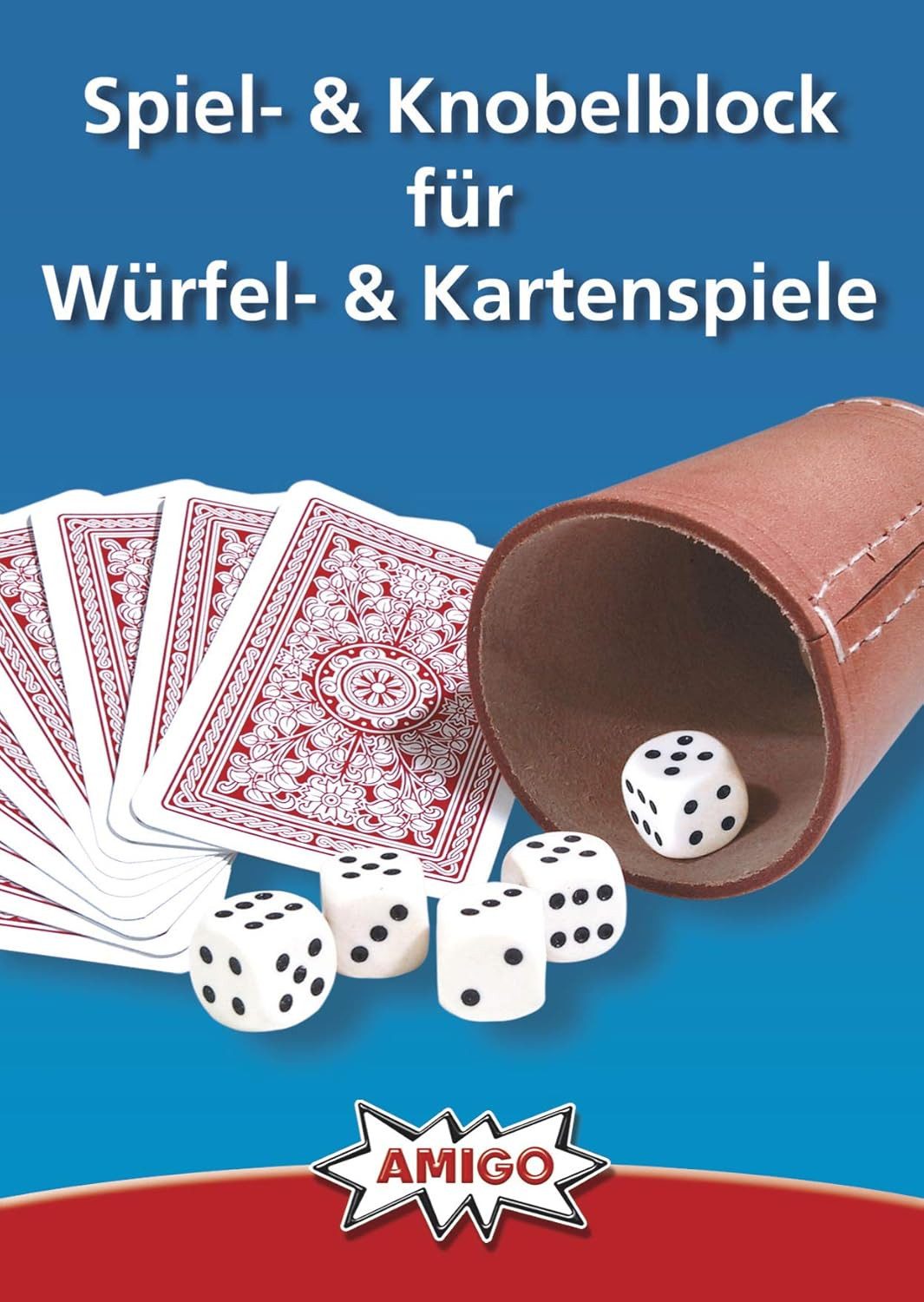 AMIGO Spiel AMIGO Spiel- & Knobelblock für Würfel- & Kartenspiele