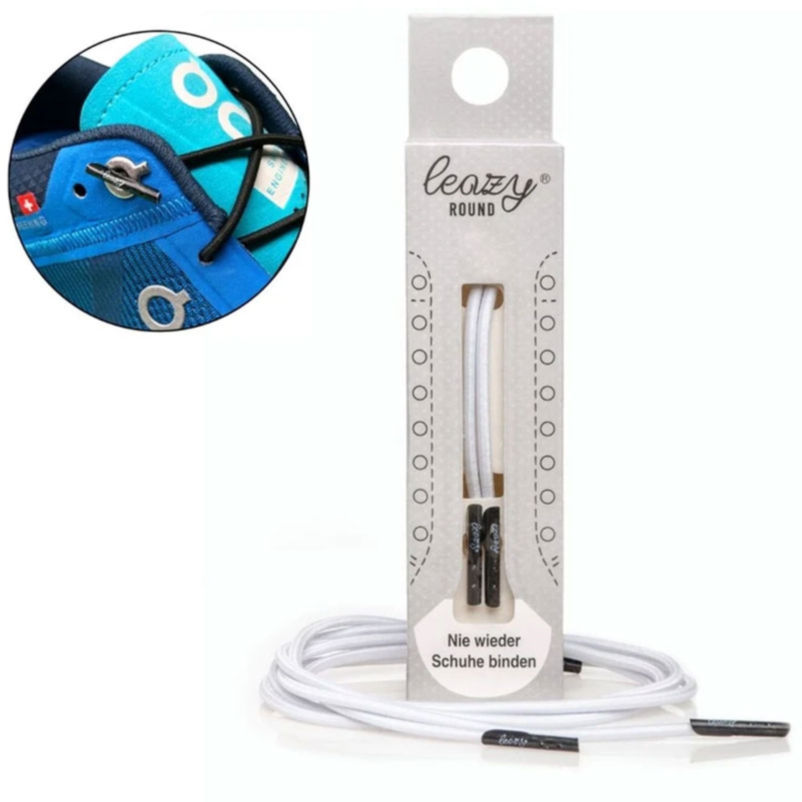 leazy leazy ROUND - elastische Schnürsenkel für Laufschuhe/Tennisschuhe/ON günstig online kaufen
