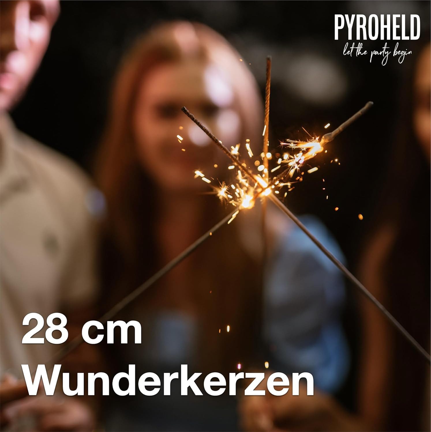 PYROHELD Geburtstagskerze 50x XXL Sternspritzer-funkelnde Wunderkerzen - Fe günstig online kaufen