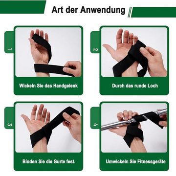 Juoungle Handbandage Zughilfen für Krafttraining - Lifting Straps