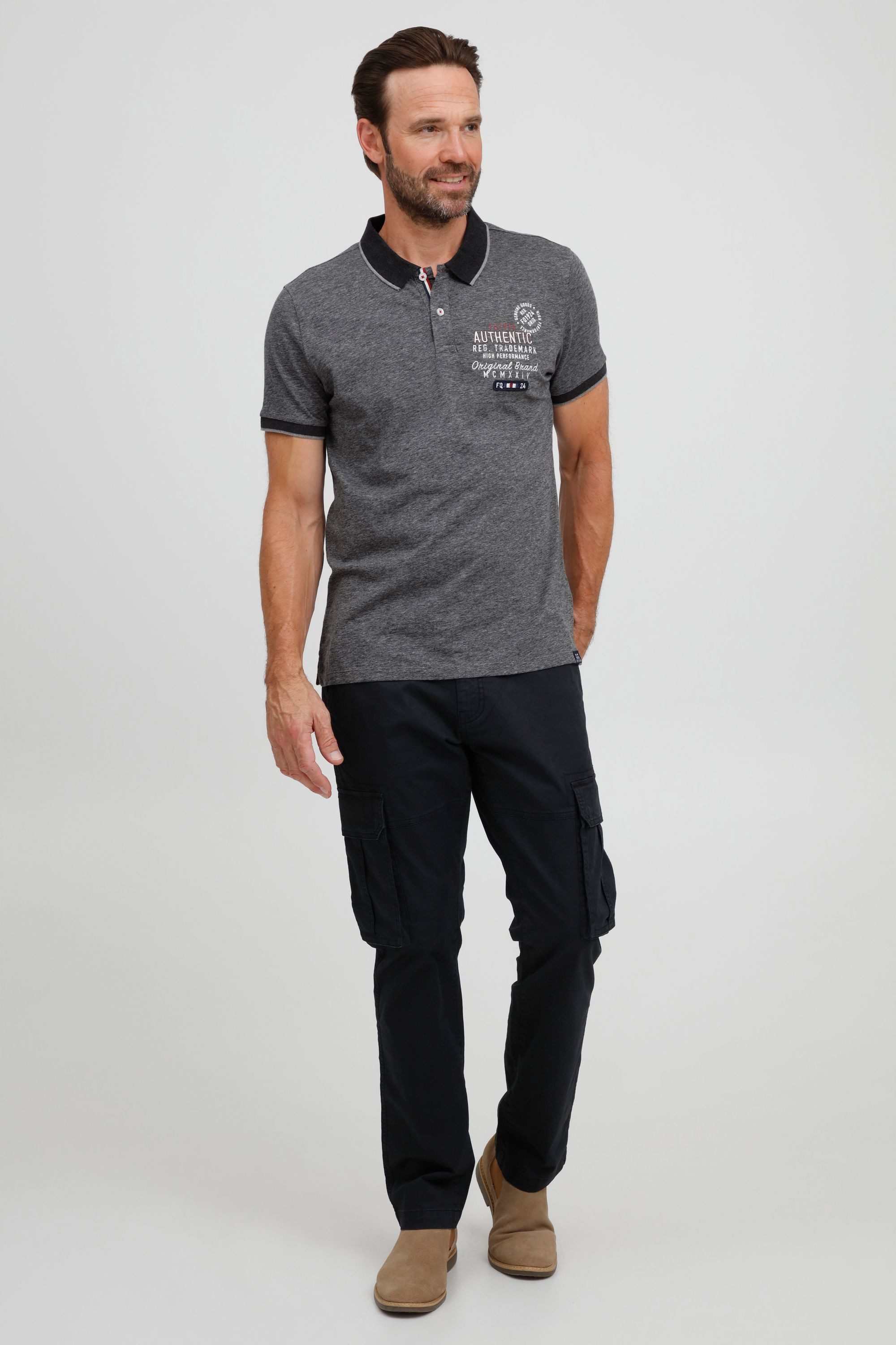 FQ1924 Poloshirt FQPetri Klassisches Poloshirt mit modernem Print günstig online kaufen