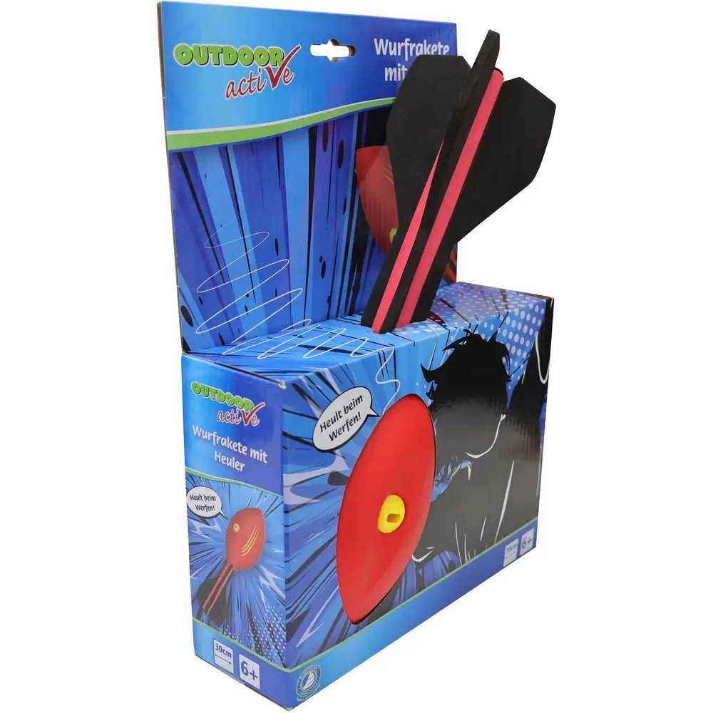 Spiel Outdoor active Wurfrakete mit Heuler, Länge 30 cm