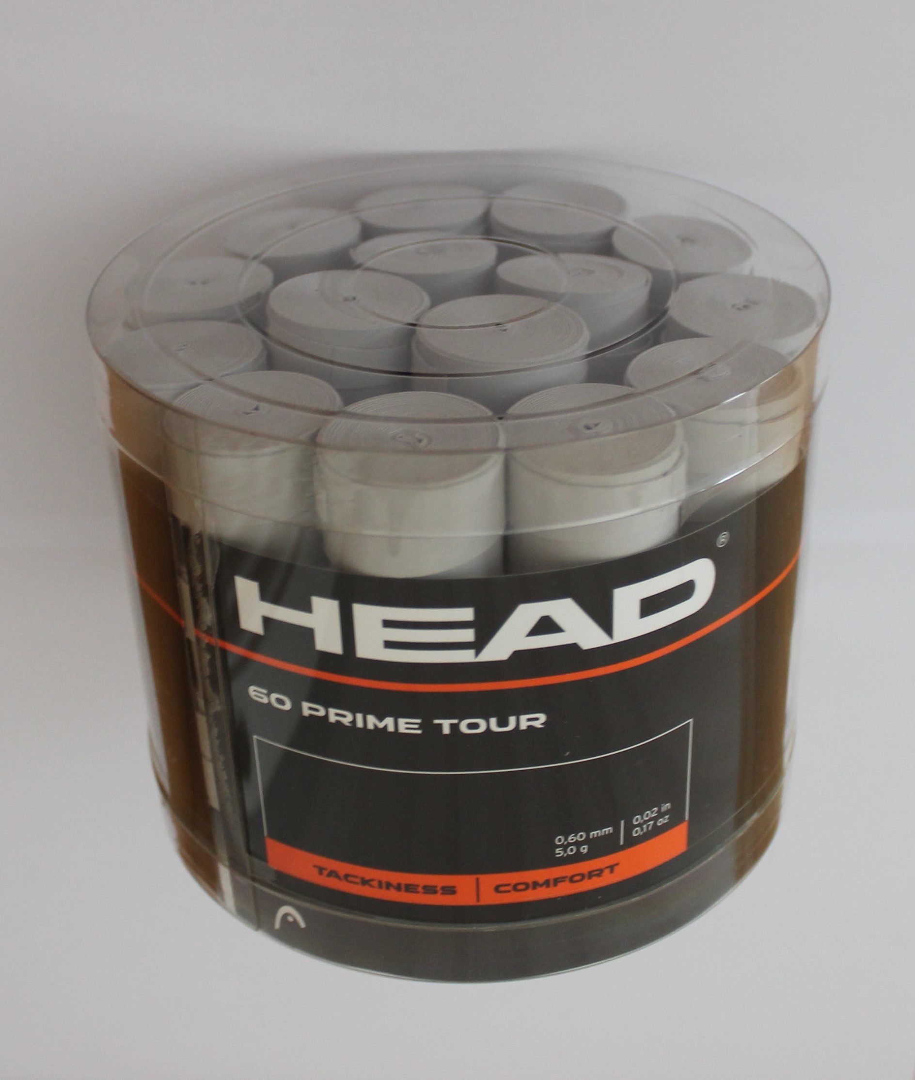 Head Tennisschläger Griffband für Tennisschläger 60 Stück Hellgrau HEAD Prime Tour