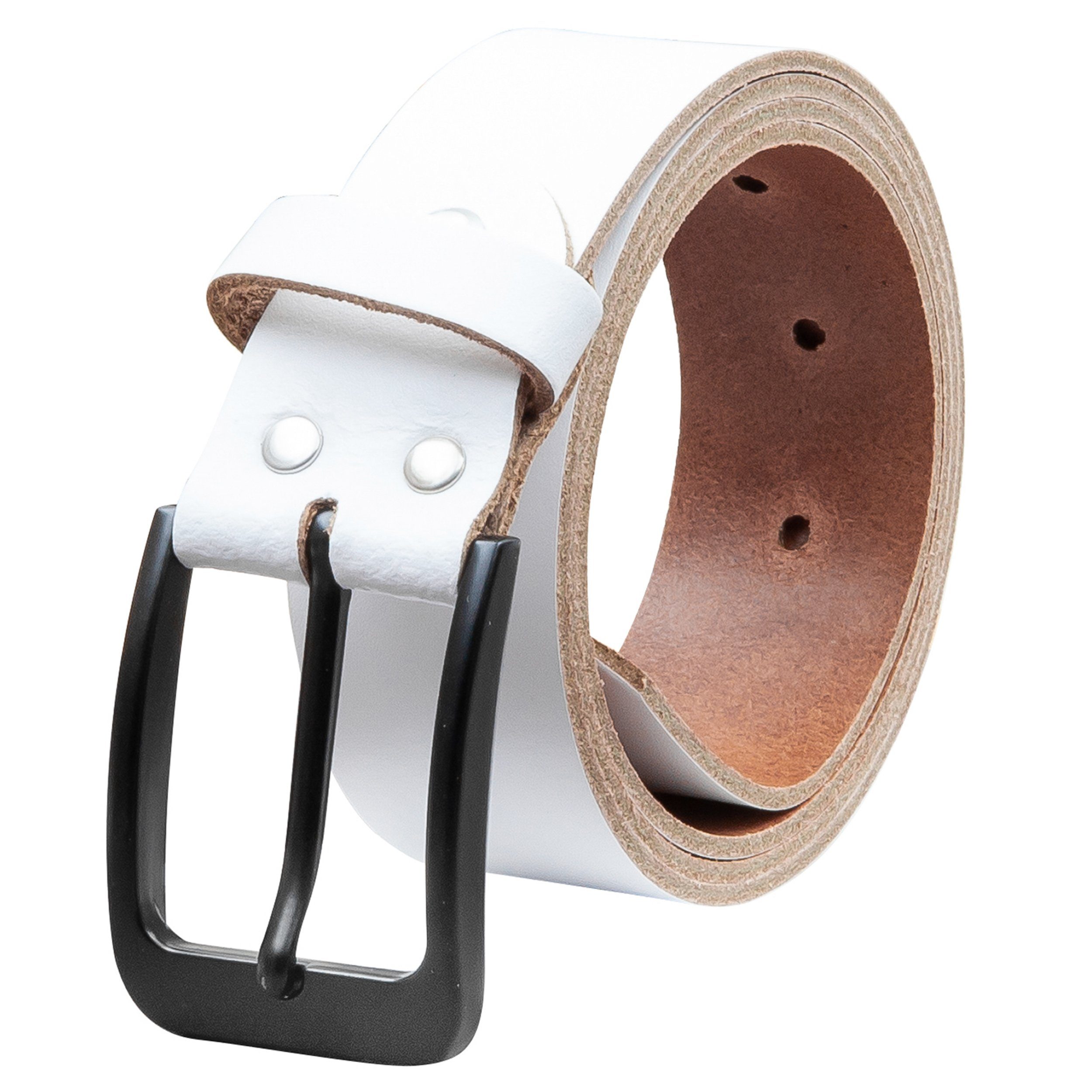 COLOGNEBELT Ledergürtel OM412-SL-Weiss MADE IN GERMANY, günstig online kaufen