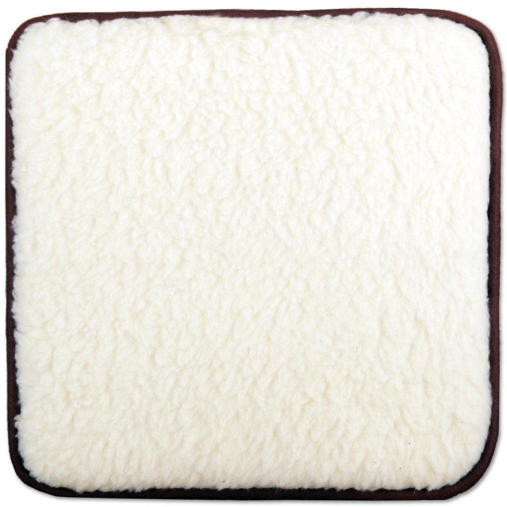 Sitzauflage Stuhlkissen, Stuhlkissen, - Creme Beige Bestlivings Lammfell-Optik,