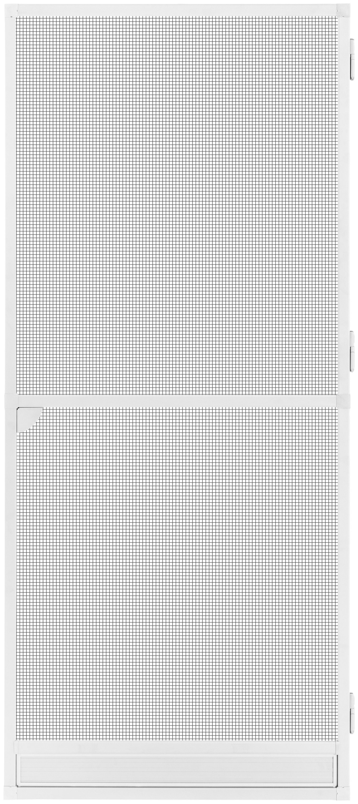SCHELLENBERG Insektenschutz-Tür Fliegengitter für Balkontür Insektenschutz-Tür cm, Aluminiumrahmen, weiß, Premium, mit 70093 215 100 x