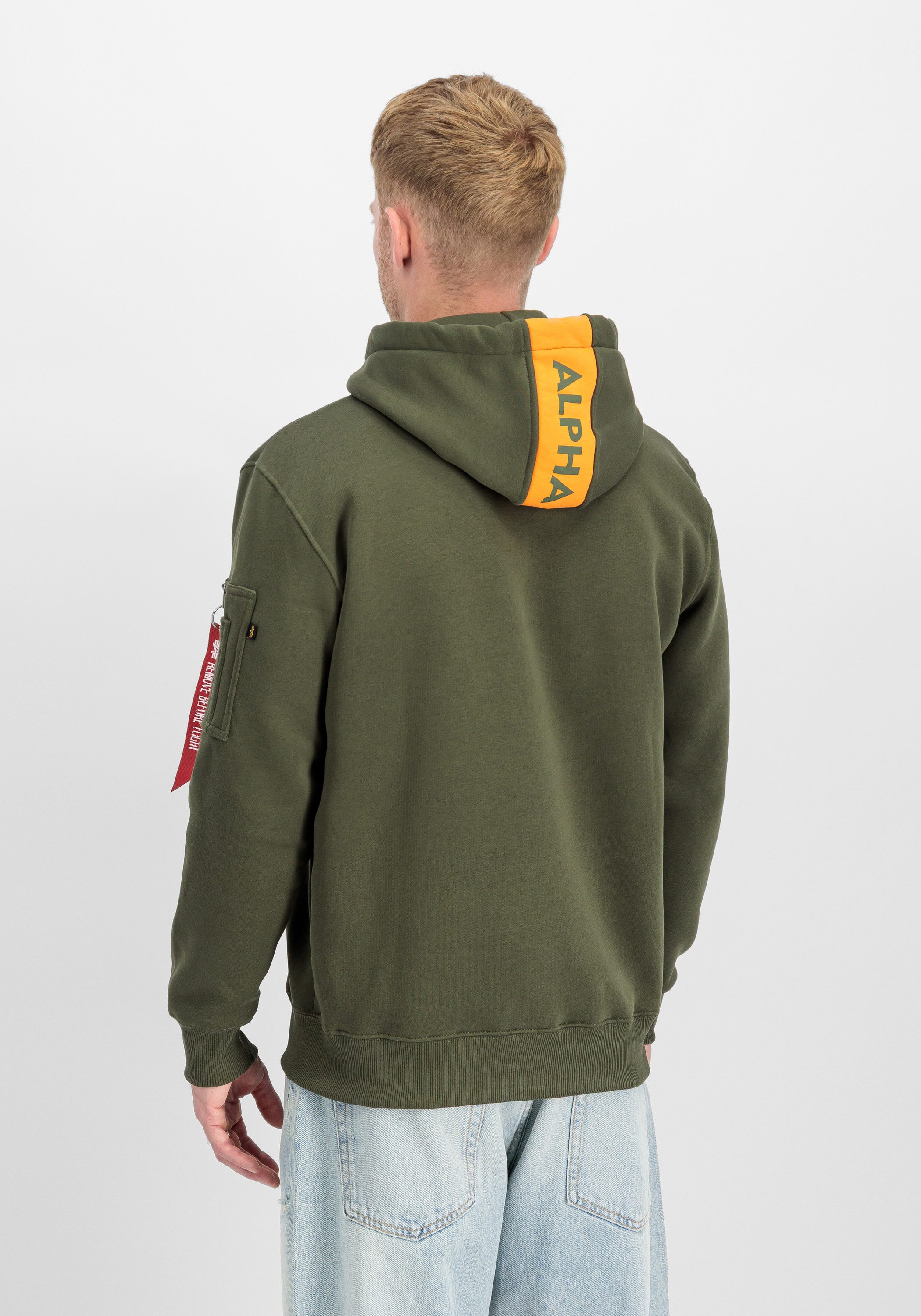 Alpha Industries Hoodie Red Stripe Hoodie – Bild 5 von 5