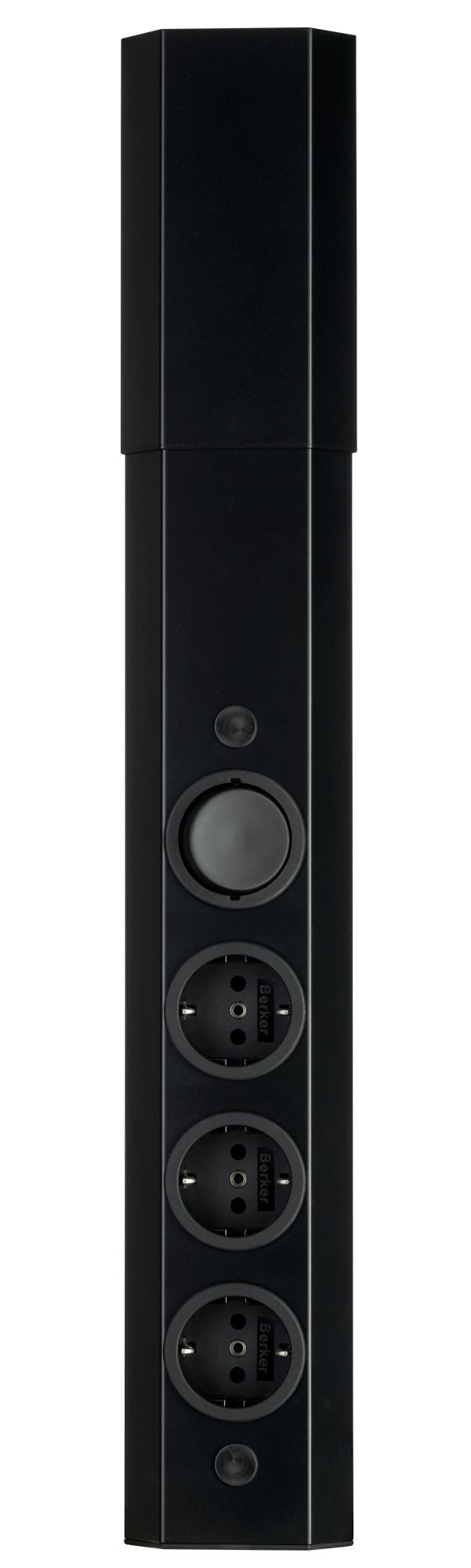 Thebo Ecksteckdose Boda 3-fach Küchensteckdose 46-58cm 1 Schalter Steckdose Mehrfachsteckdose 3-fach (Kabellänge 2.00 m)