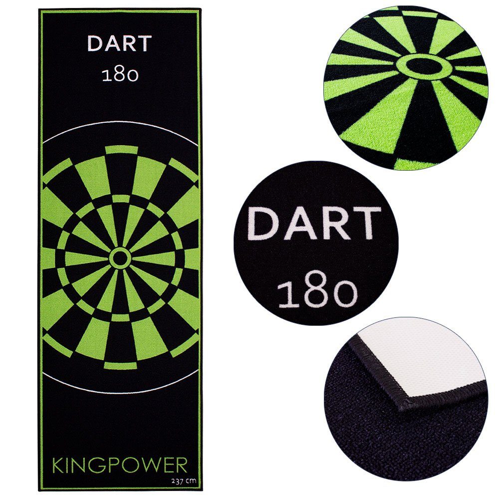 Kingpower Dartmatte Dart Matte Dartteppich Turnier Matte Dartmatte Darts 237x80cm Auswahl Kingpower Design 05 Hellgrün