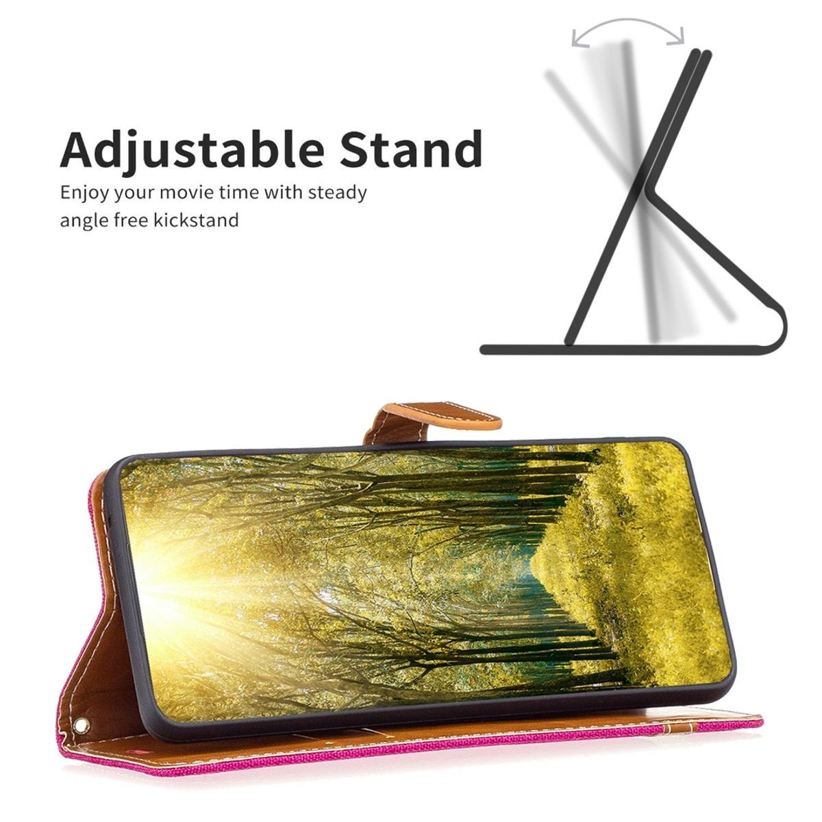 König Design Handyhülle Apple iPhone 15 Pro Max, Schutzhülle Schutztasche Case Cover Etuis Wallet Klapptasche Bookstyle
