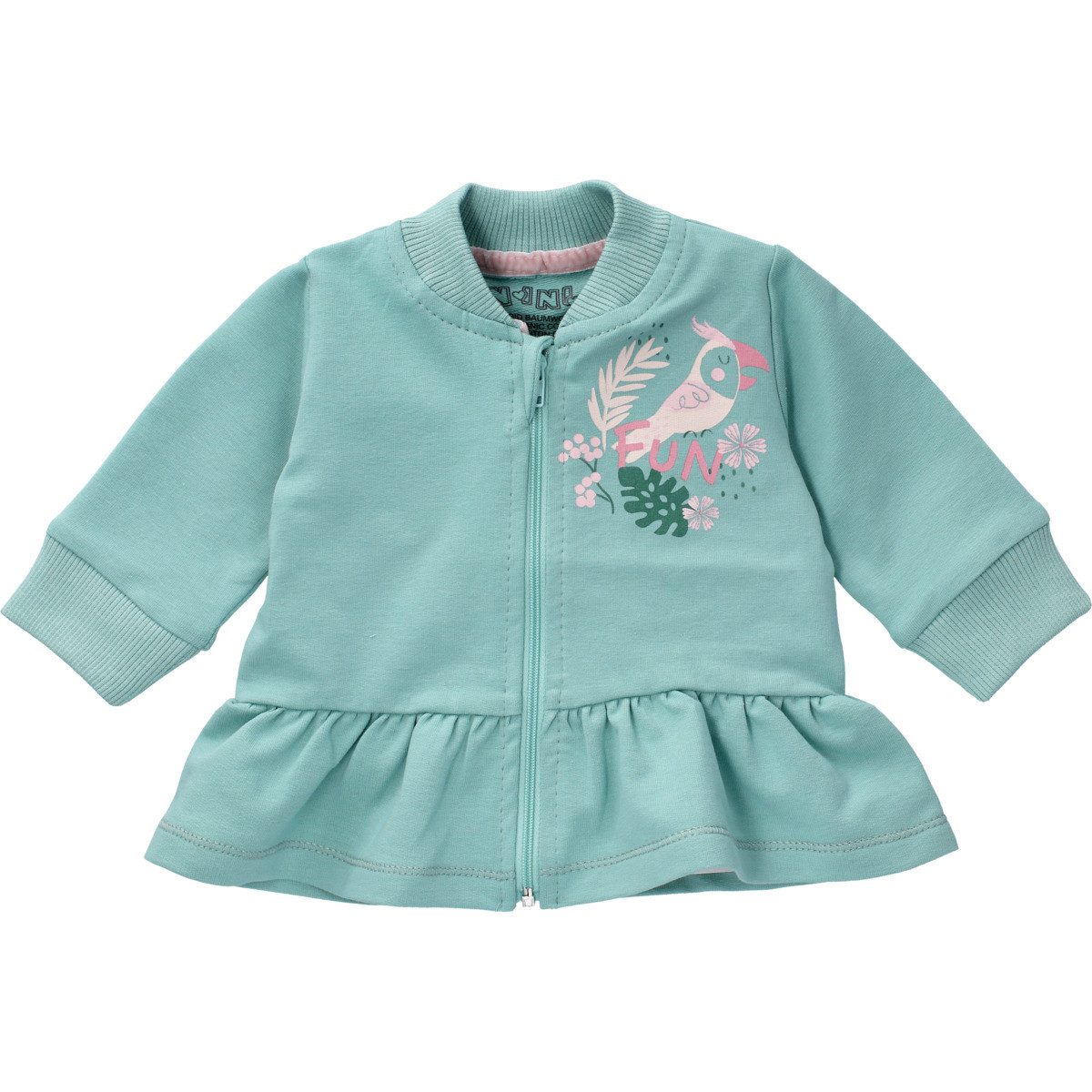 NINI Blouson Dschungel Mädchen Bomberjacke, Sweatjacke, Übergangsjacke, Collegejacke, Freizeitjacke