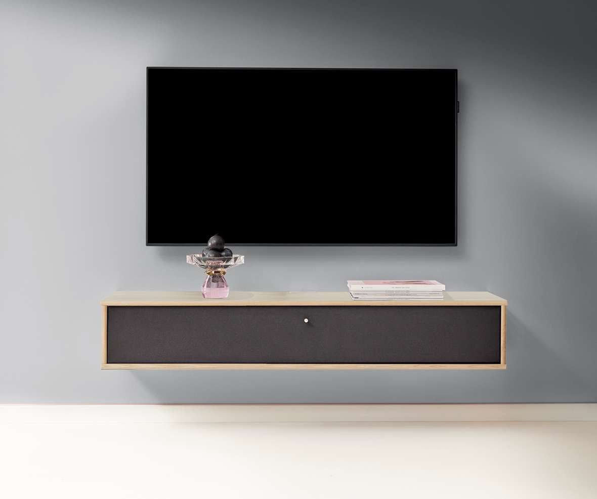 Hammel Furniture TV-Board Mistral Fernsehschrank, Medienmöbel, Hängend, mit Klapptür mit Akustikstoff, Lowboard, Breite: 133 cm
