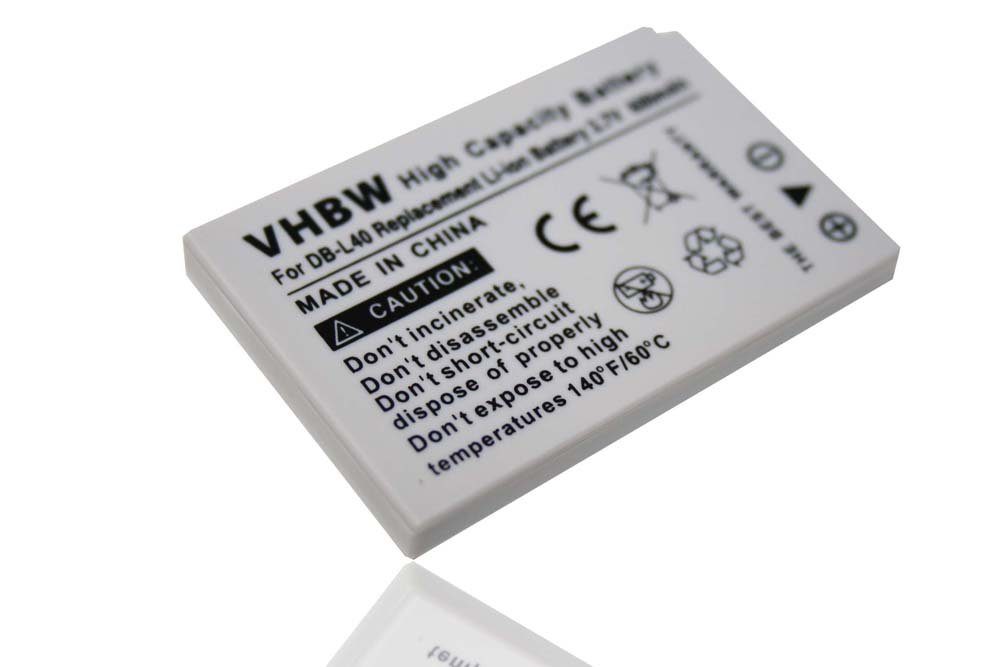 vhbw kompatibel mit Sanyo Xacti VPC-HD2, VPC-HD1EX, 600 mAh VPC-HD700EX Kamera-Akku (3,7 Li-Ion VPC-HD700, V)