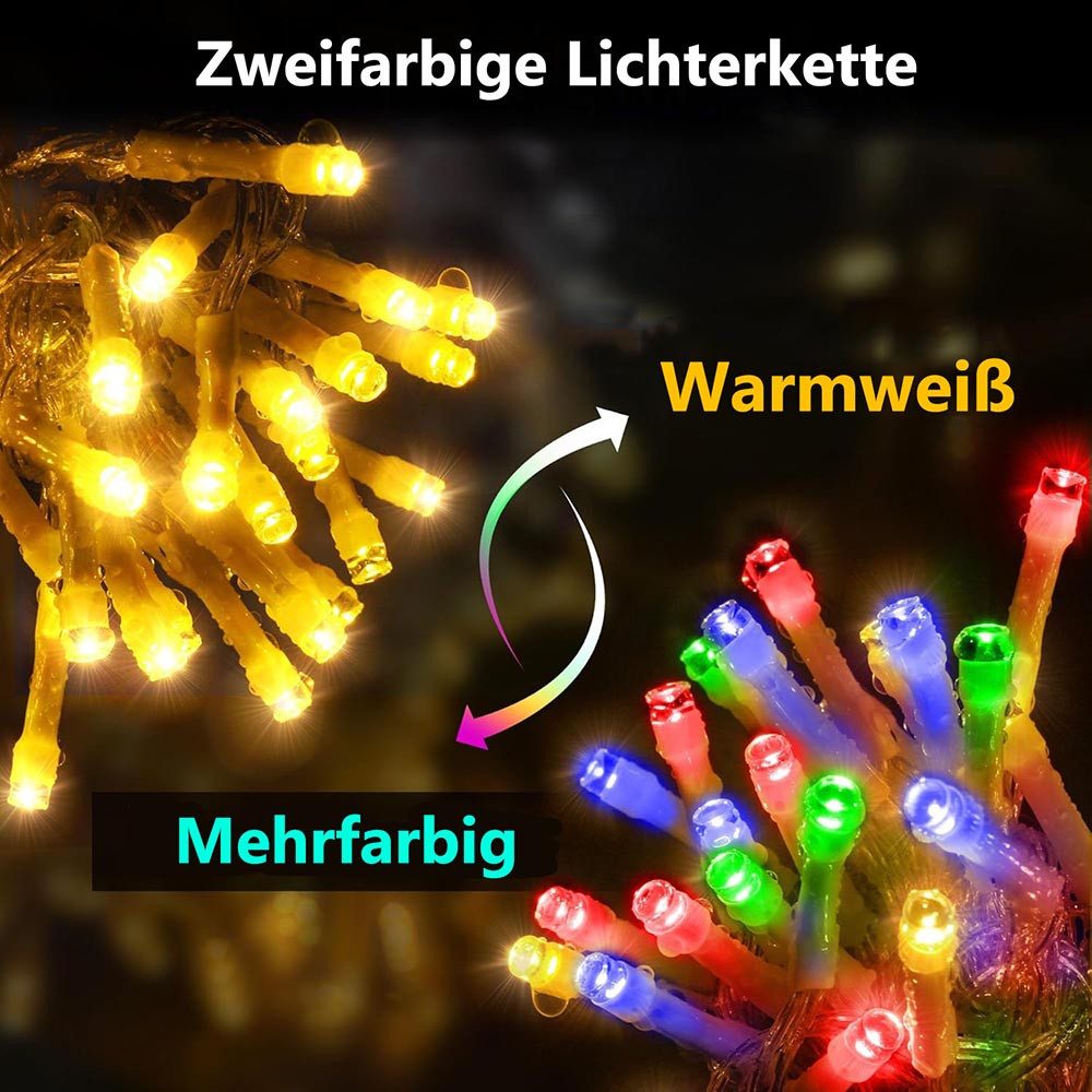 Jibenhome LED Stripe LED-Lichterkette 20/50/100 LEDs Halloween, Farbwechsel günstig online kaufen
