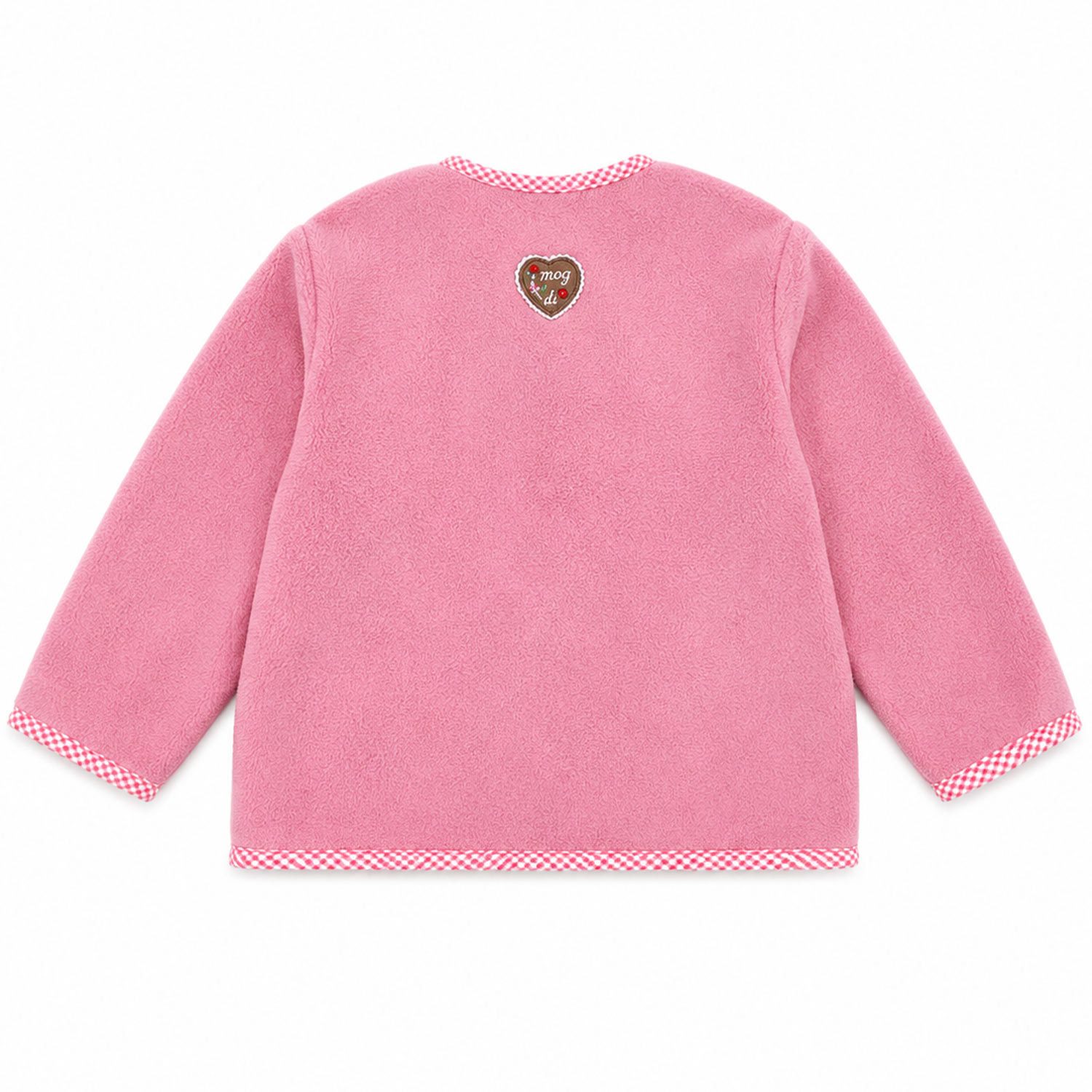 BONDI Strickjacke Baby Mädchen Fleecejacke 'Freches Madl' 86851, Ol