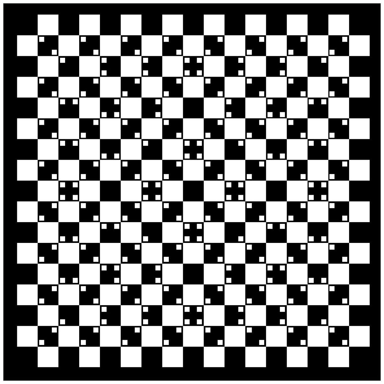 Wallario Tischplatte Optische Täuschung - Illusion - schwarz weiß (1 St), für Ikea Lack Tisch geeignet