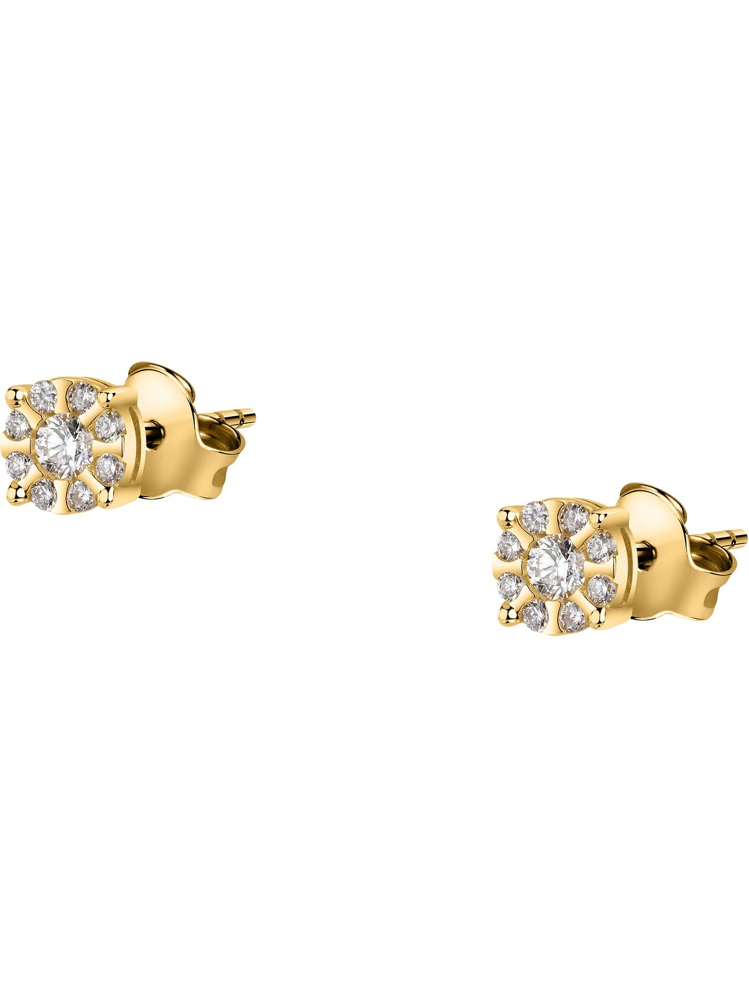 Paar Ohrstecker CHRIST Damen-Ohrstecker 585er Gelbgold 2 Diamant