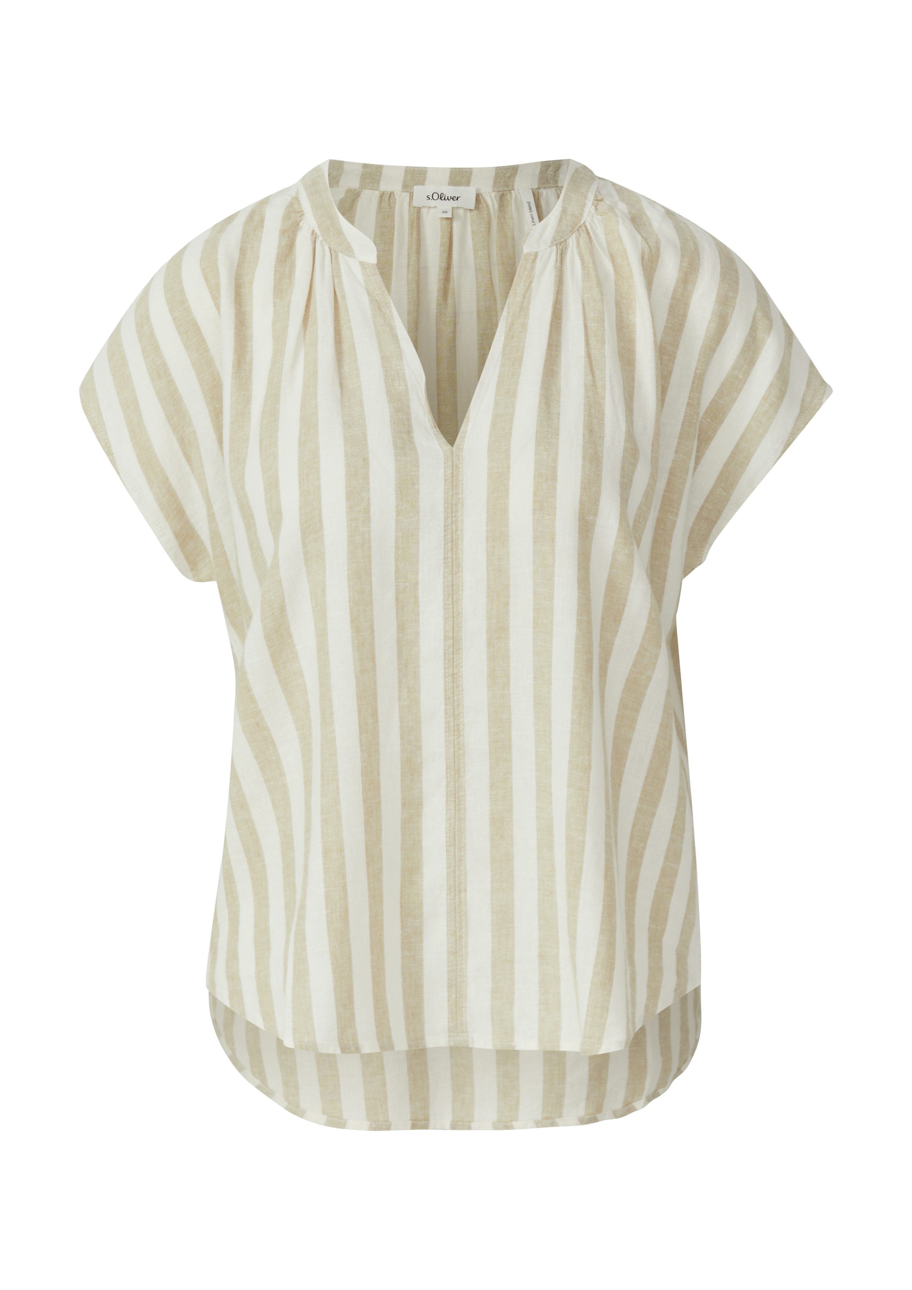 s.Oliver Kurzarmbluse mit All-Over Print