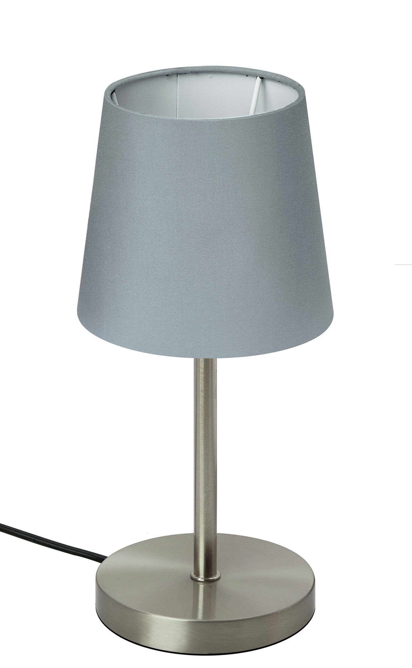 Deko Nacht Tisch Leuchte Touch Steuerung Design Lampe silber Glas satiniert 
