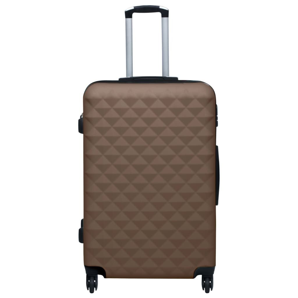 vidaXL Hartschalen-Trolley Hartschalen-Trolley-Set 2 Stk. Braun ABS