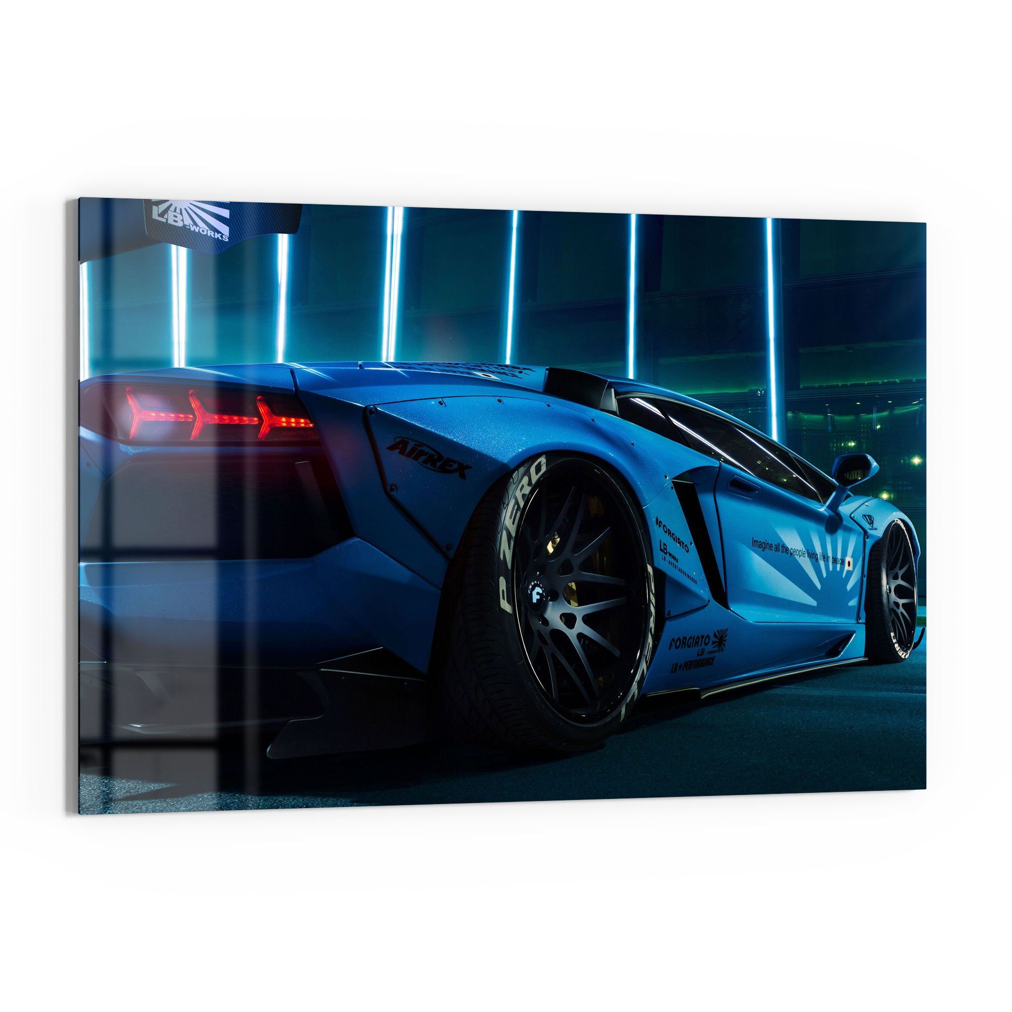 DEQORI Glasbild 'Lamborghini Aventador', 'Lamborghini Aventador', günstig online kaufen