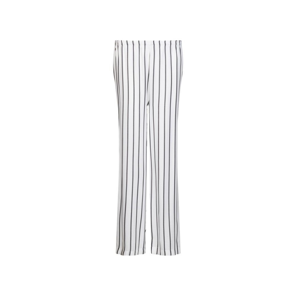 seidensticker Pyjama Set (Oberteil mit Streifen Weiss Hose) + 12.521600 schwarzen