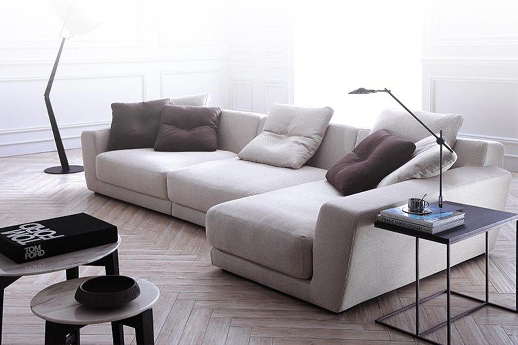 Ecksofa Polstermöbel Ecksofa L-Form JVmoebel Sofa Couch weißes Neu, Europe Designer Made in