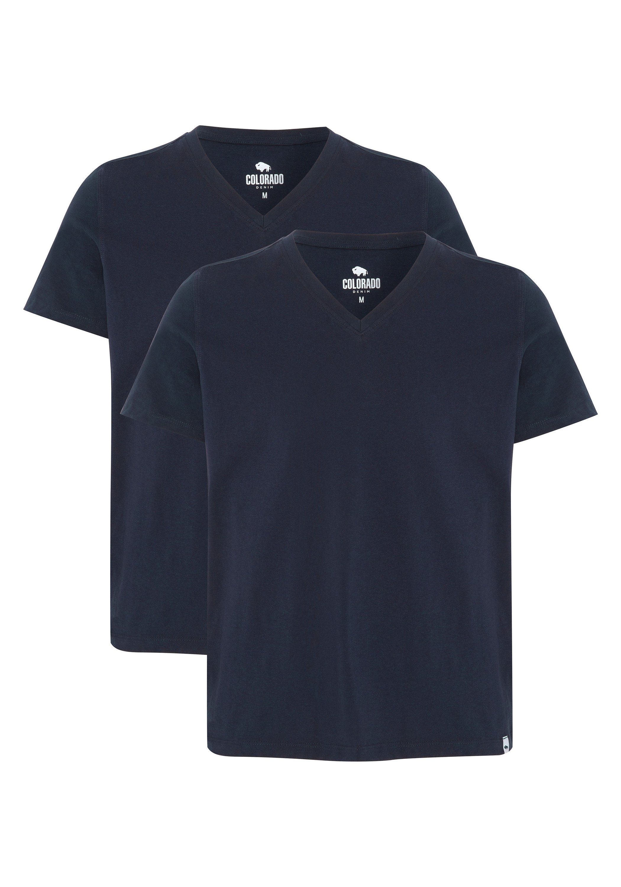 COLORADO DENIM T-Shirt Doppelpack Basic (1, günstig online kaufen