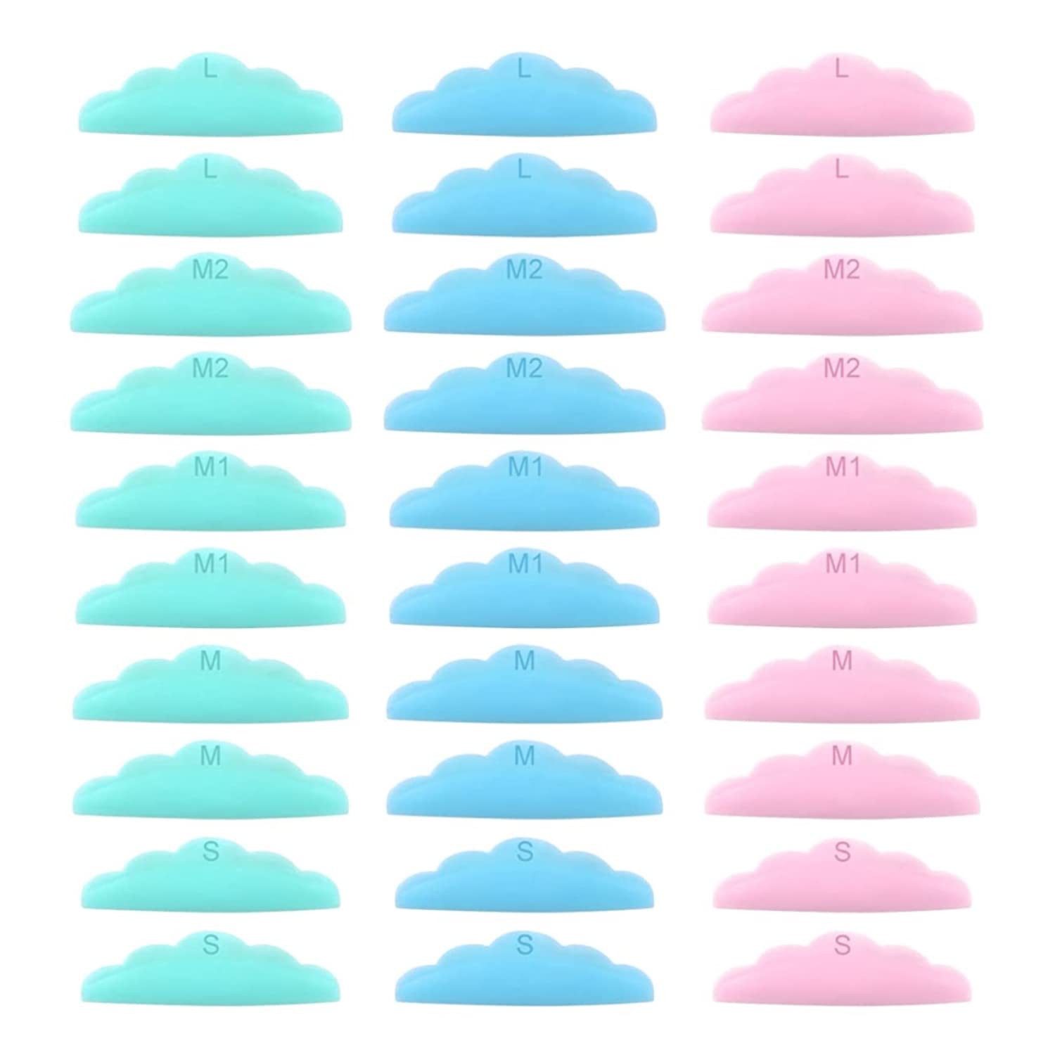 P-Beauty Cosmetic Accessories Einzelwimpern Silikon Pads Wimpernlifting Lashlifting Wimpernwelle Color 10 Stück