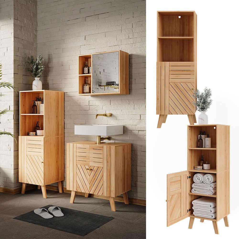 Vicco Midischrank Lucie, Bambus, 40 x günstig online kaufen