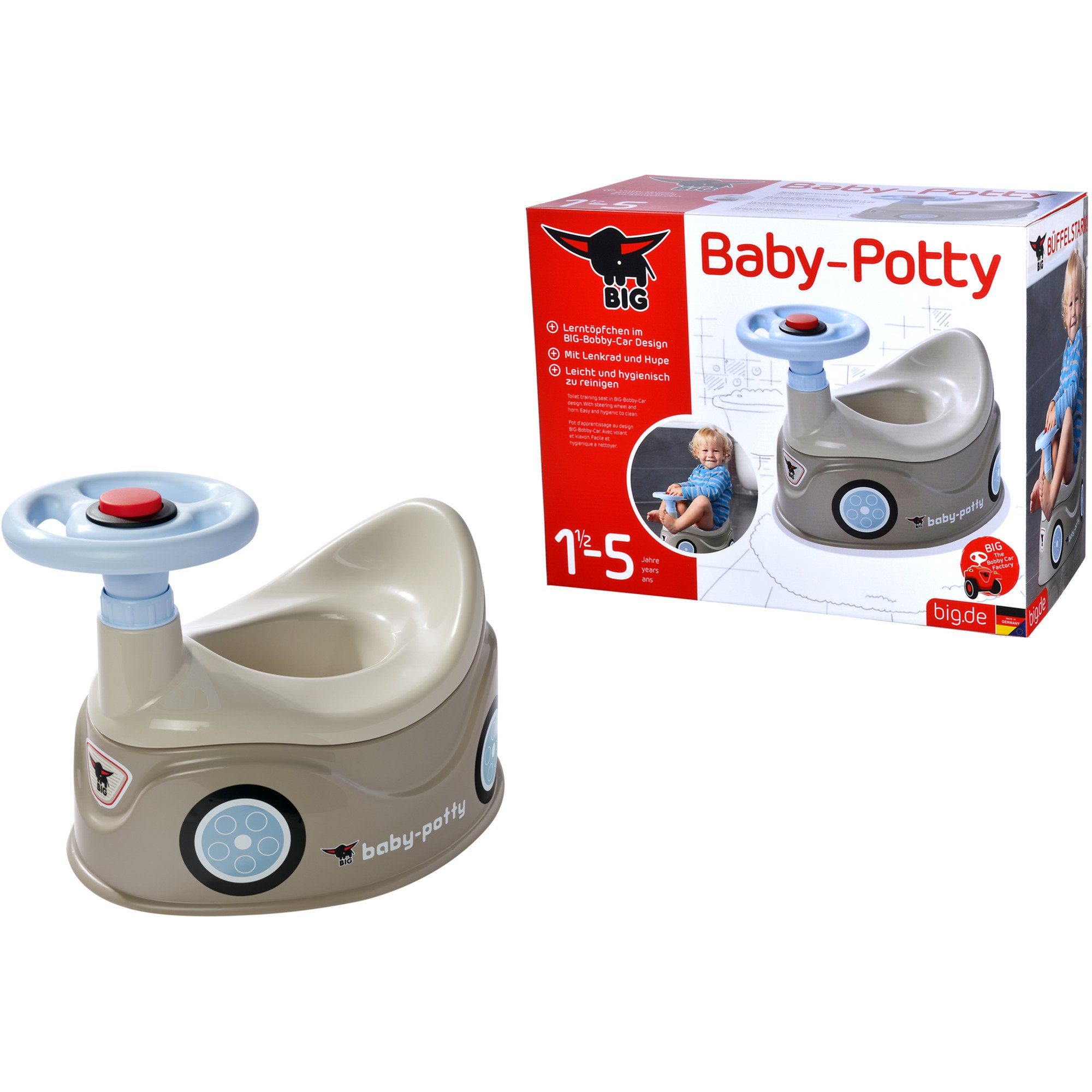 BIG Töpfchen BIG Baby-Potty Grau, Töpfchen