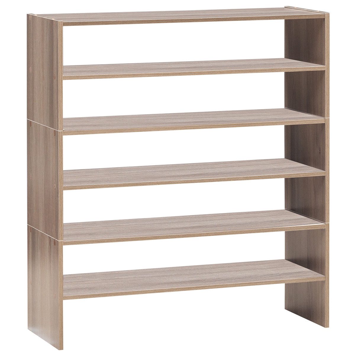 COSTWAY Schuhregal, stapelbar, frei kombinierbar, 27 Paar Schuhe