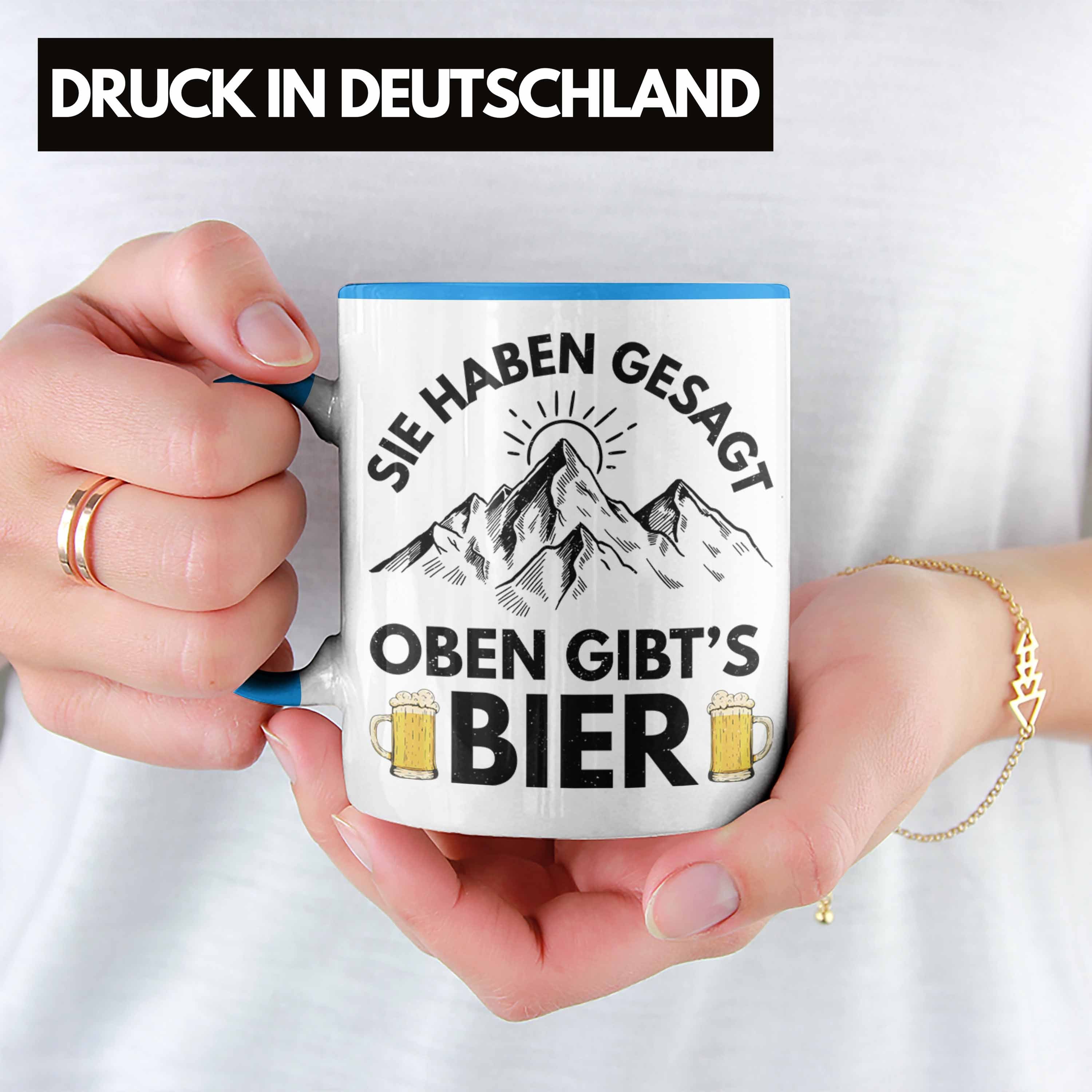 Geschenkidee Blau Trendation Gibts Sie Wanderer Geschenk Trendation Oben Tasse Tasse - Haben Wandern Gesagt Geschenk Bier Berge