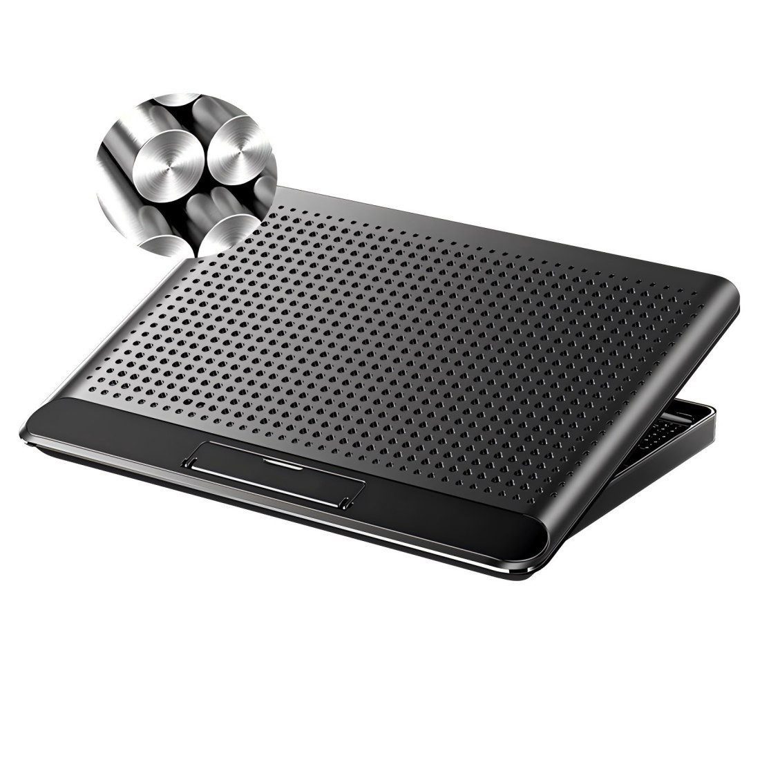 ibettertec Кулер для ноутбука Кулер для ноутбука,Laptop Kühler,6 Höhenverstellbar & Cooler Ständer, geeignet für Laptops bis 17 Zoll,6 Ventilatoren