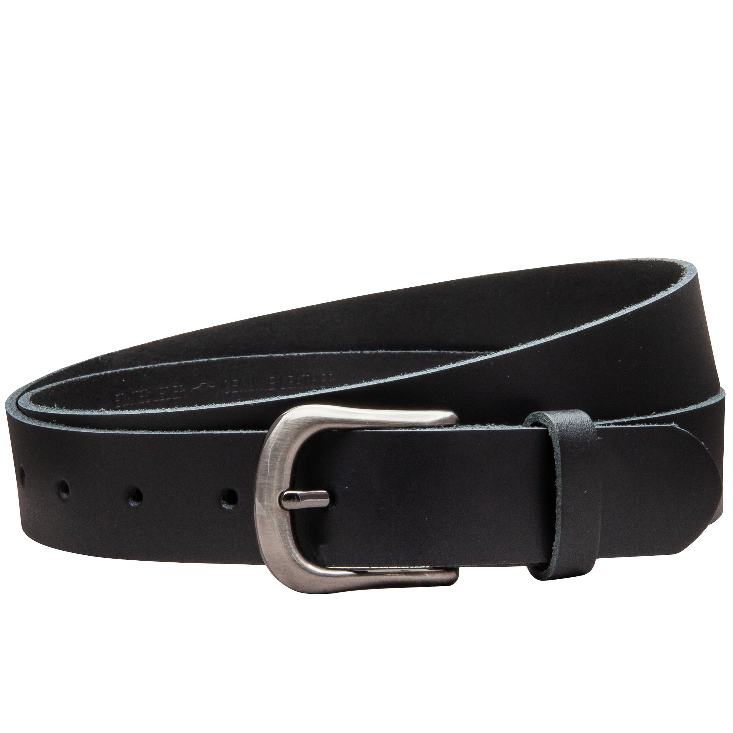 COLOGNEBELT Ledergürtel OM324-SL-Schwarz MADE IN GERMANY, günstig online kaufen