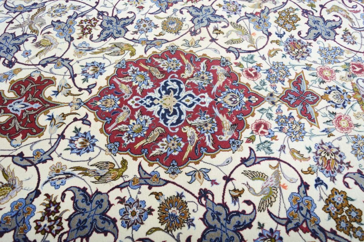 Trading, Höhe: 6 114x168 Orientteppich, Isfahan Handgeknüpfter Nain Seidenkette Orientteppich mm rechteckig,