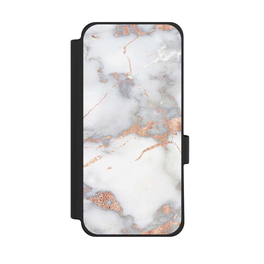 NIVOCASE Handyhülle Gold Marmor Glitzer Look White and Golden Marble Look, Google Pixel 10 Pro XL Klapphülle Handyhülle aus Kunst Leder